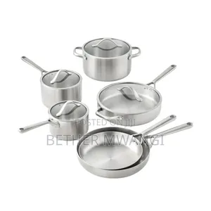 10-Piece Modern Tri-Ply Cookware Set in Kenya