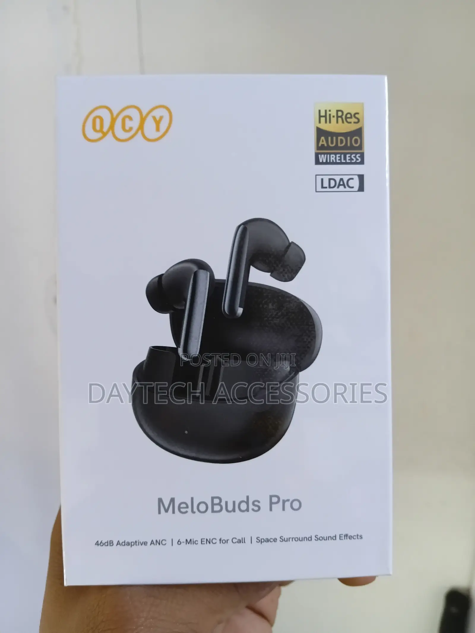 QCY MeloBuds Pro Wireless Earbuds, 46dB Hybrid ANC, Hi-Res LDAC