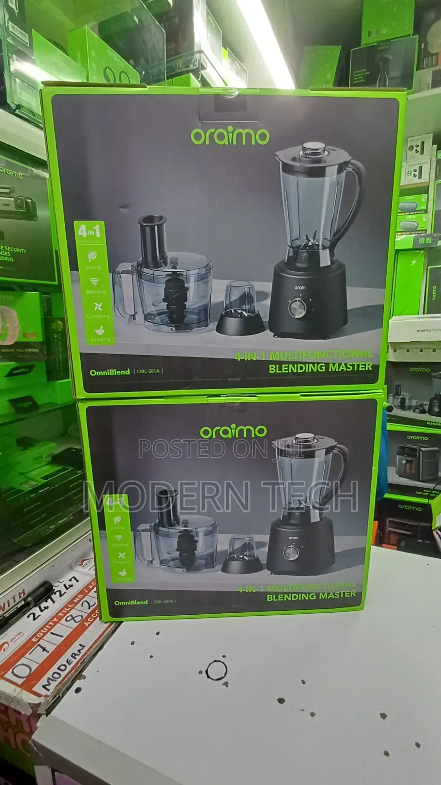 Oraimo OmniBlend 1500W 4-in-1 Blender Grinder With Copper Motor