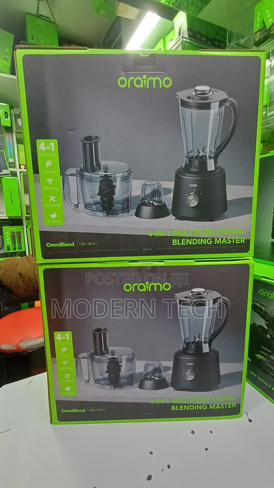 Oraimo OmniBlend 1500W 4-in-1 Blender Grinder With Copper Motor