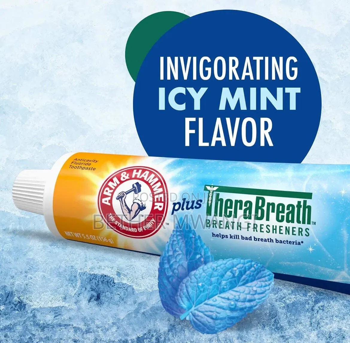 Arm Hammer Plus TheraBreath Whitening Anticavity Fluoride Toothpaste