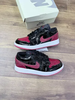 Nike Air Jordan 1 Low 'Patent Bred' Sneakers