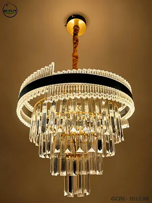 Aluminum Crystal Chandelier