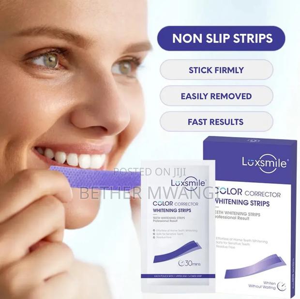 LUXSMILE 28 Teeth Whitening Strips NO PEROXIDE 14 Days Supply - thumbnail 2