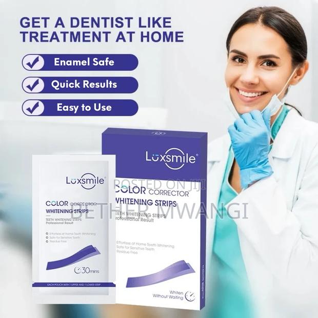 LUXSMILE 28 Teeth Whitening Strips NO PEROXIDE 14 Days Supply - thumbnail 3