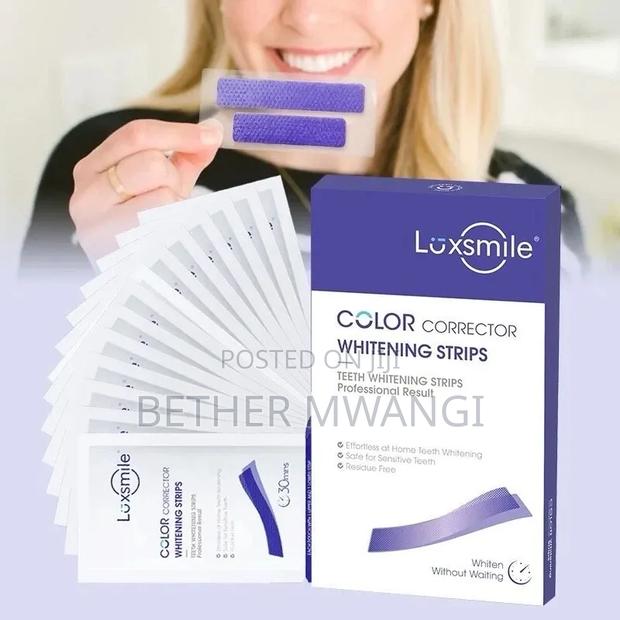 LUXSMILE 28 Teeth Whitening Strips NO PEROXIDE 14 Days Supply - thumbnail 4
