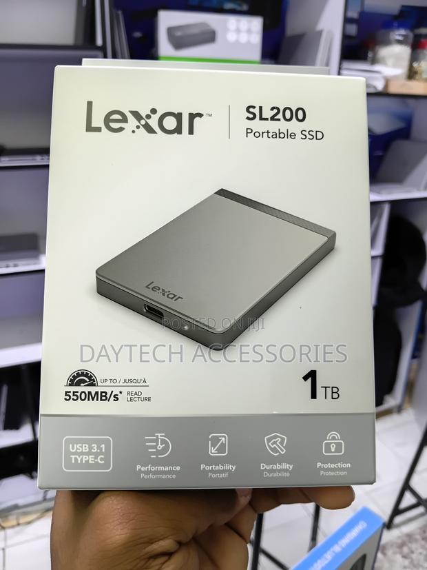 Lexar SL200 1TB Portable External SSD Up to 550mb/S Read