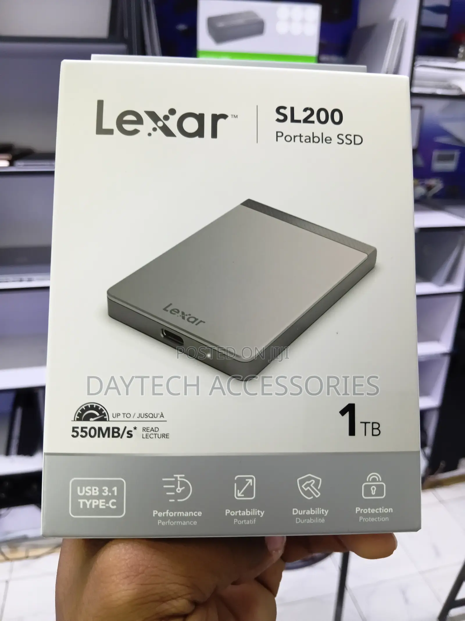 Lexar SL200 1TB Portable External SSD Up to 550mb/S Read