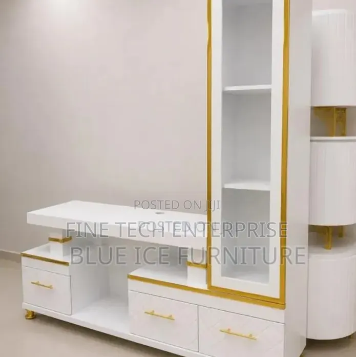 Modern TV Stand With Display Shelf