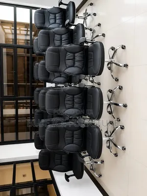 Black Leather Swivel Office Chairs With Wheels