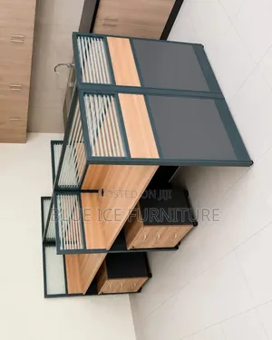 Open 4 Way Office Workstation Table With Storage