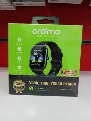Oraimo Watch 5 2.01" HD Panda Glass 1ATM Smart Watch.