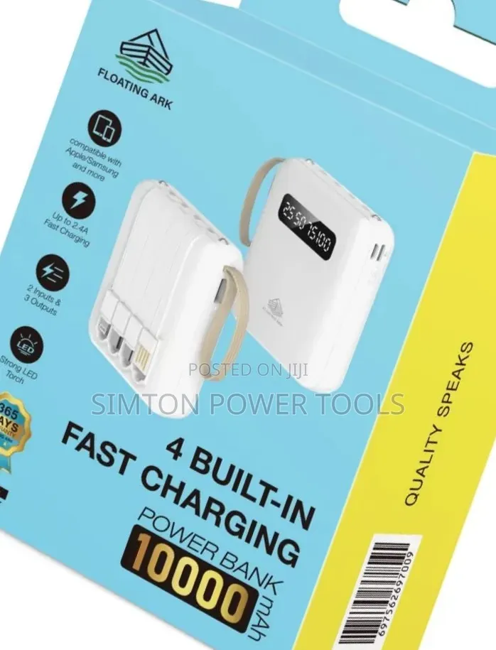 Floating Ark 10,000mAh Fast Charging Power Bank