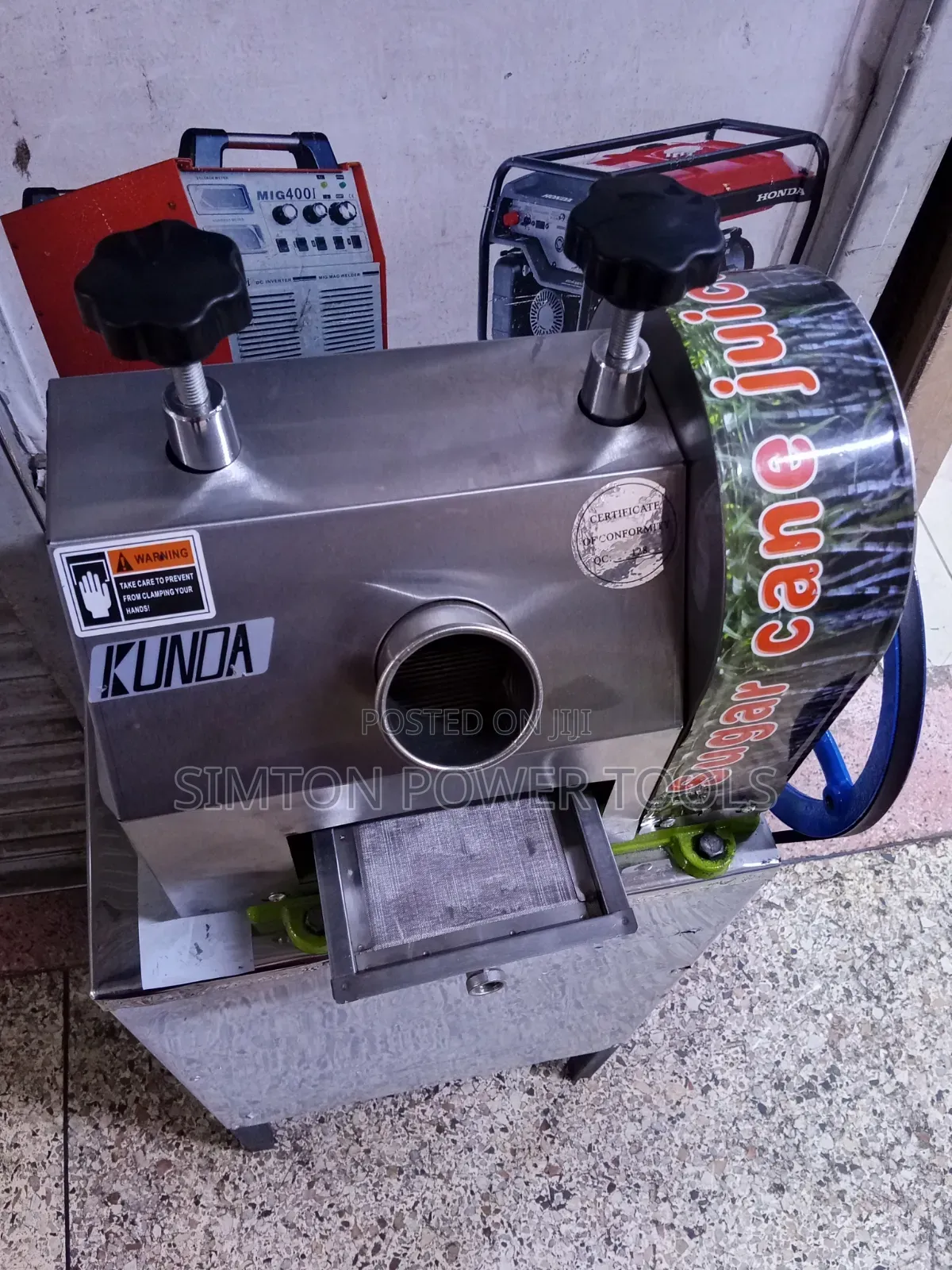KUNDA Heavy-Duty Commercial Sugarcane Juicer / Extraction Machine,