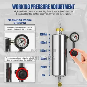 Non-Dismantle Fuel Injector Tester Cleaner 1000ML, 150PSI, Petrol