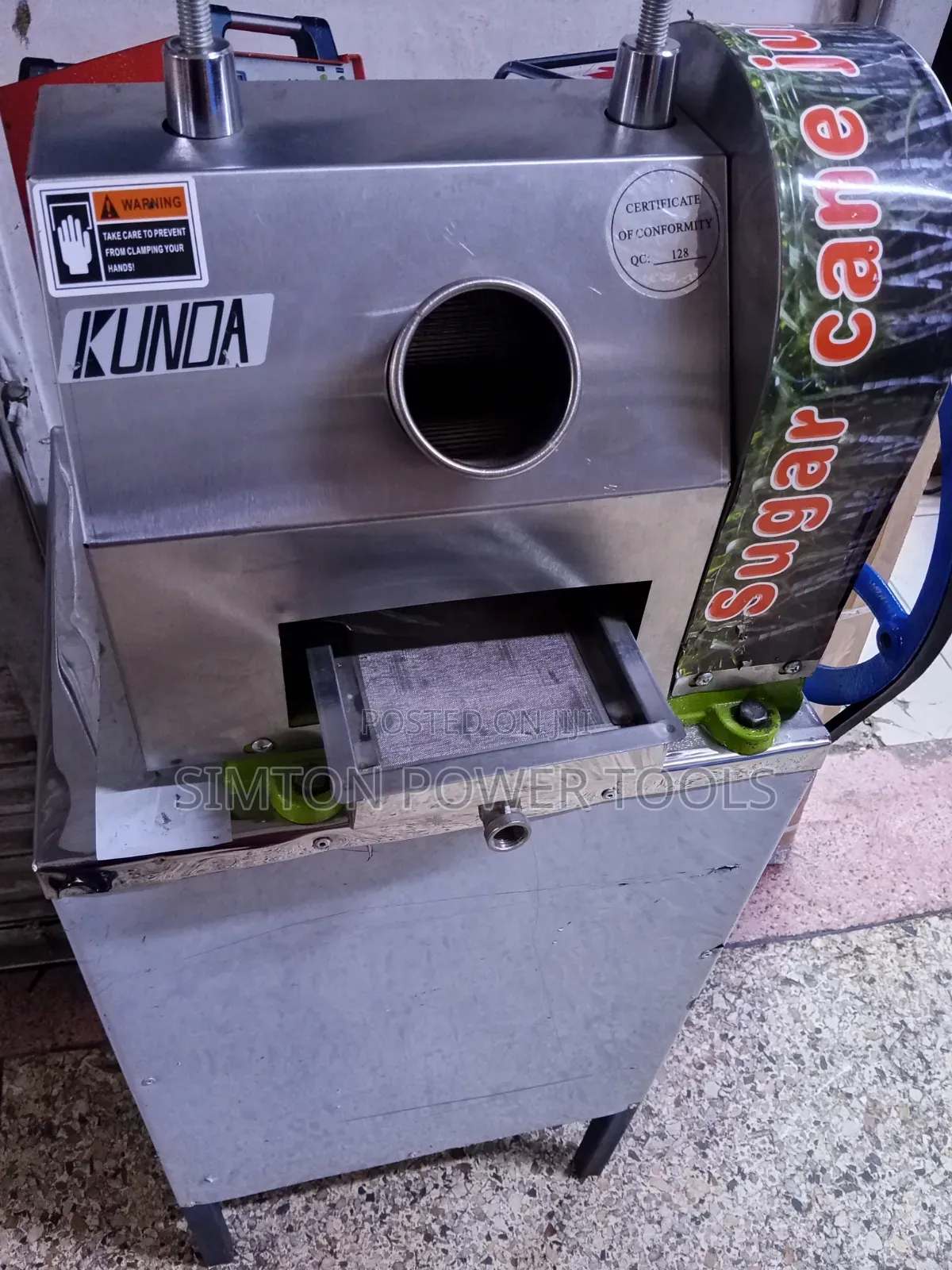 KUNDA Heavy-Duty Commercial Sugarcane Juicer / Extraction Machine,