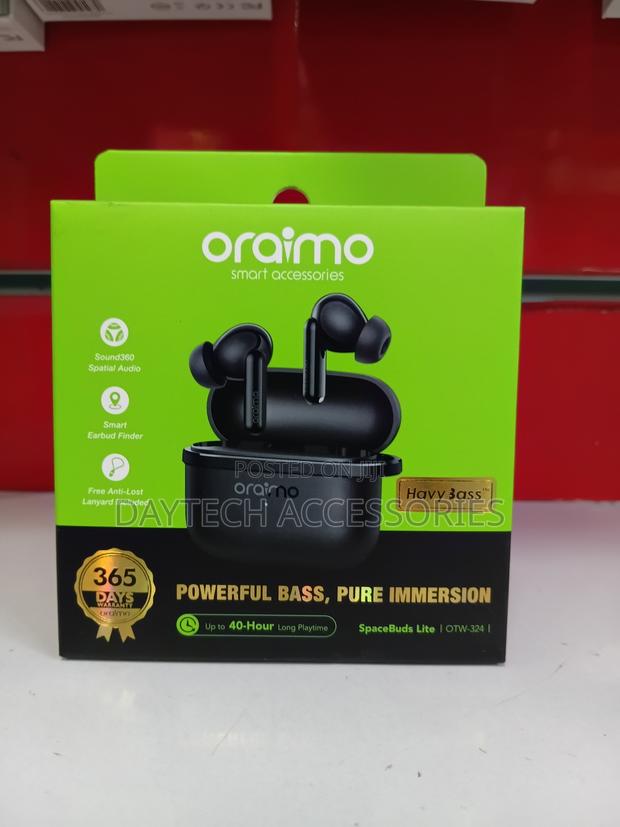 Oraimo SpaceBuds Lite (OTW-324) True Wireless Earbuds in Black - main view