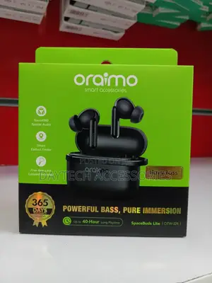 Oraimo SpaceBuds Lite (OTW-324) True Wireless Earbuds in Black