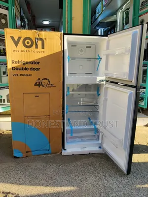 *Von Fridge 197L No Frost Double Door Refrigerator