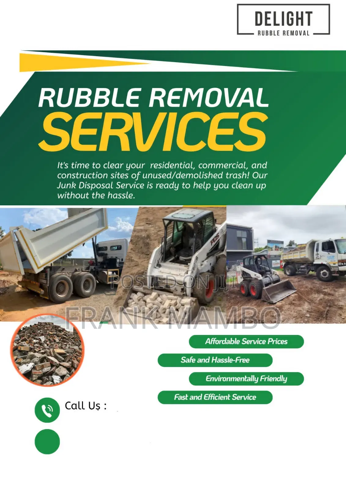 Rubble/Junk Removal Services