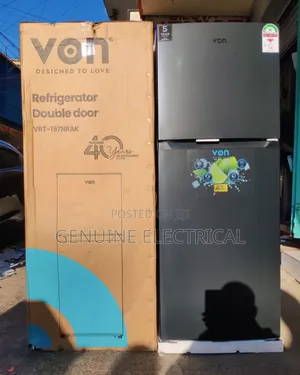 Von Fridge 197L No -Frost Double Door Refrigerator