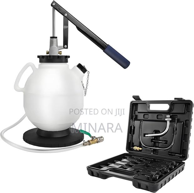 7.5L Manual Transmission Fluid Pump, Gearbox Filler With ATF Adapters
