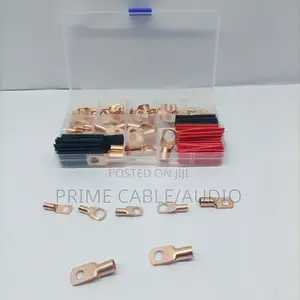 120PCS SC Copper Cable Lugs + Heat Shrink Tubes