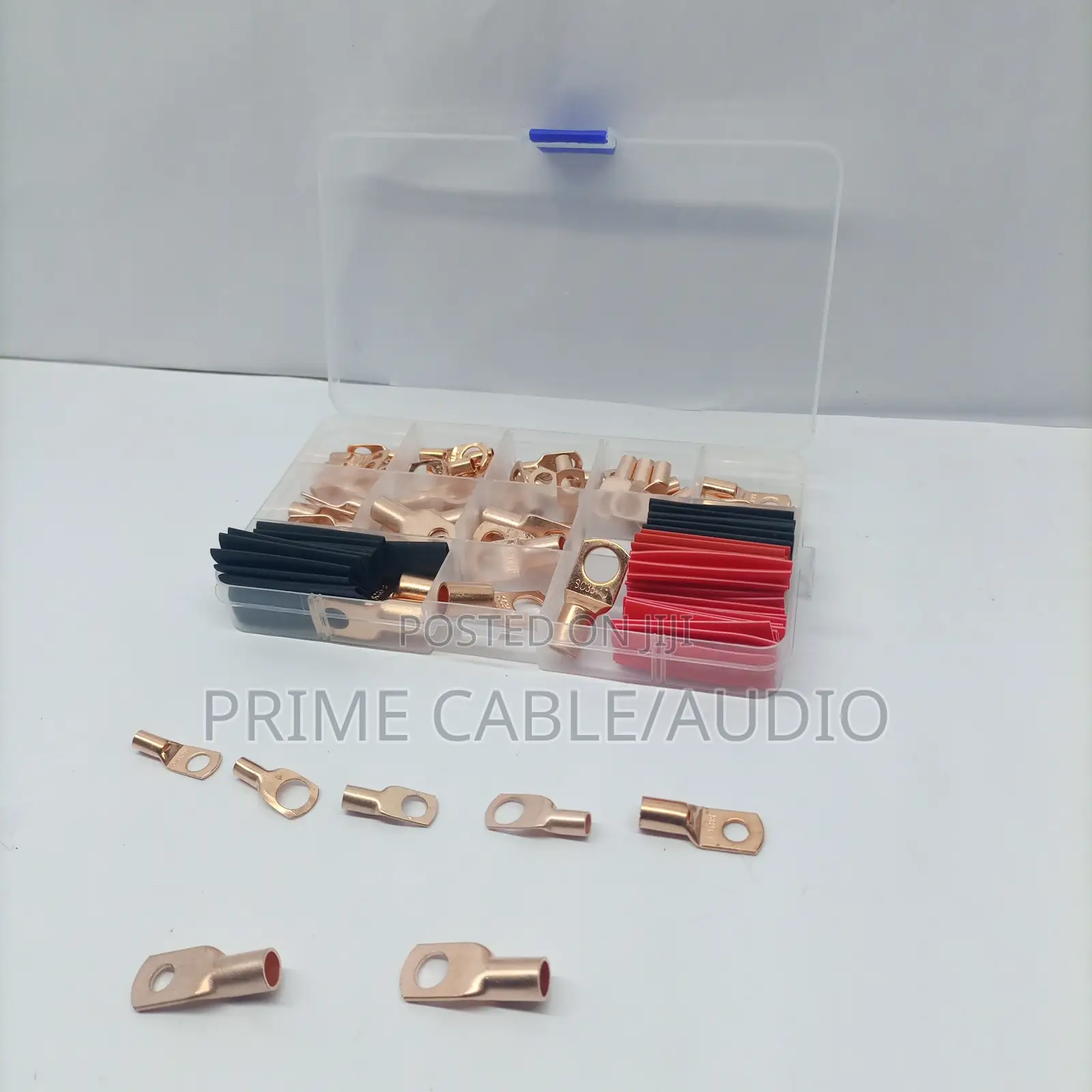 120PCS SC Copper Cable Lugs + Heat Shrink Tubes