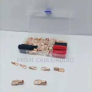 120PCS SC Copper Cable Lugs + Heat Shrink Tubes