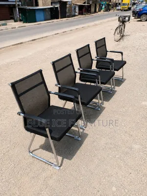 Black Visitor Chairs With Armrests – Office Waiting Chairs