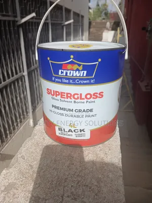 Crown Black Paint 4litre