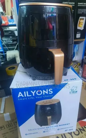 Black New Ailyons 6L Air Fryer