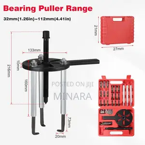 Bearing Removal Tool, Curved Jaw Inner Hole Extractor, Gear Puller Set