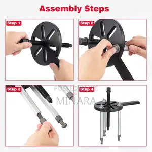 Bearing Removal Tool, Curved Jaw Inner Hole Extractor, Gear Puller Set