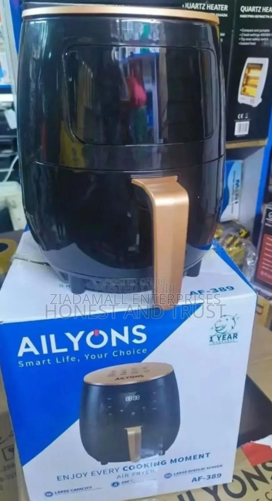 With 1year Warranty Ailyons 6L Air Fryer