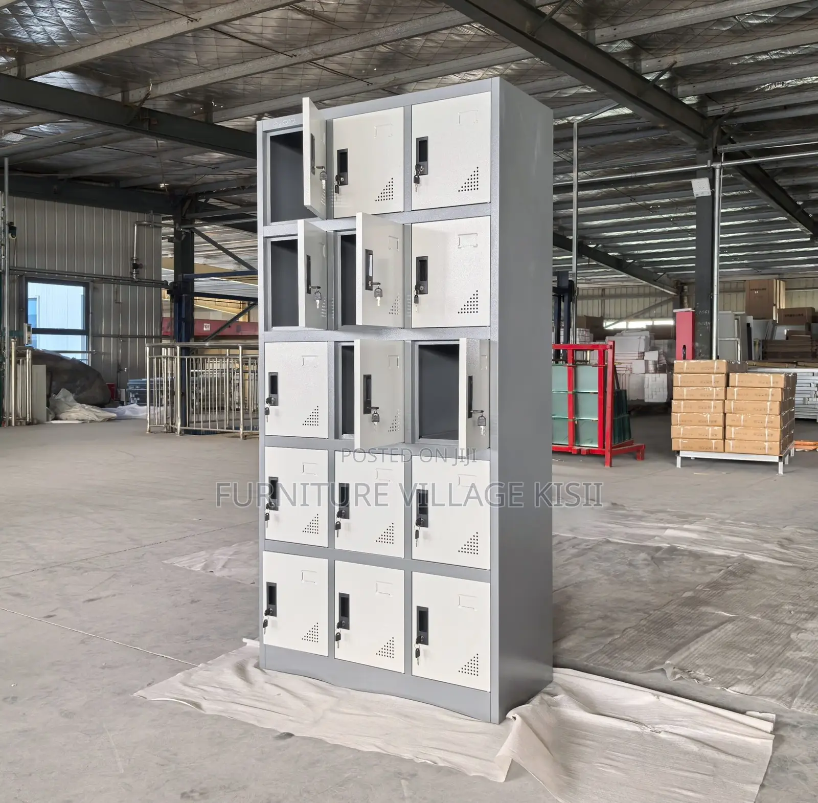 Locker:15-Door Lock Locker Cabinet