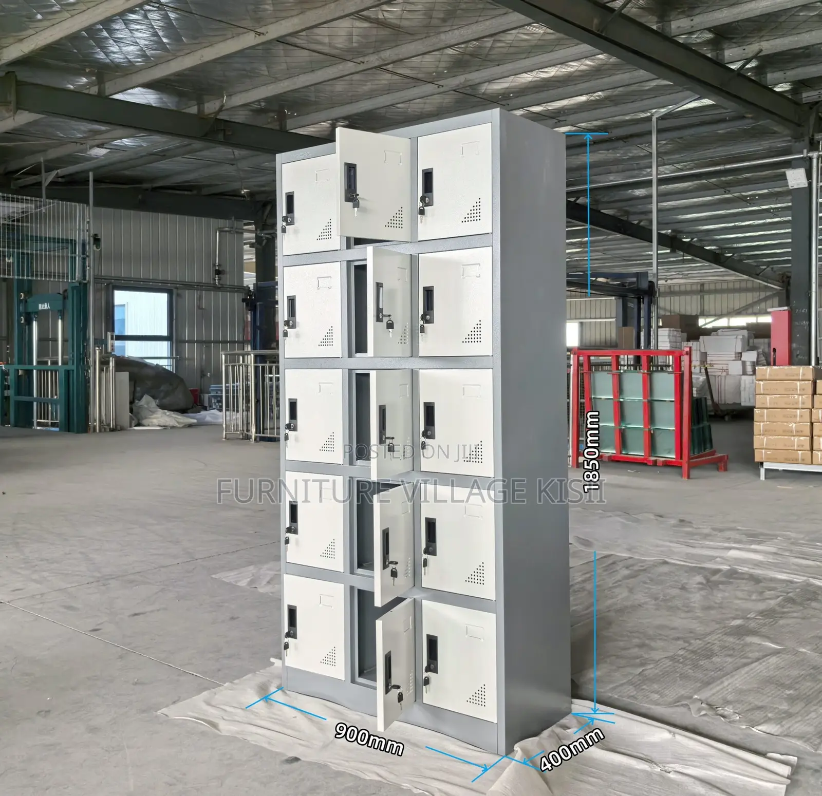 Locker:15-Door Lock Locker Cabinet