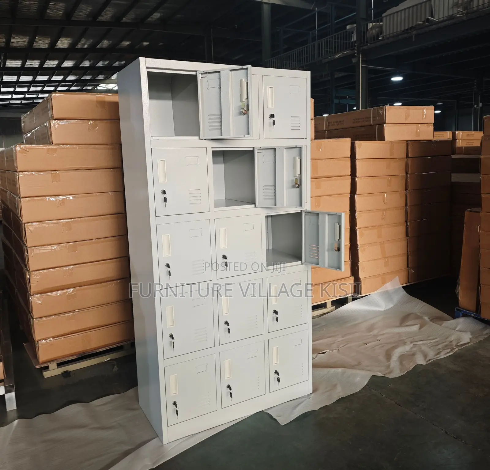 Locker:15-Door Lock Locker Cabinet