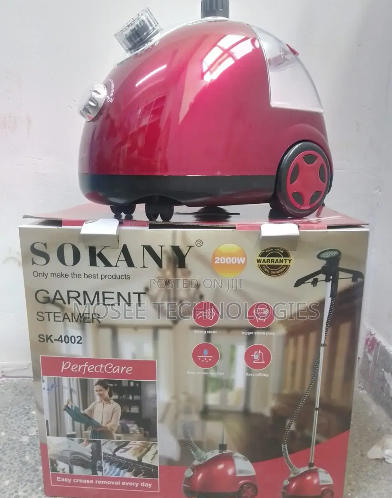 KANY SK-4002 2000W Garment Steamer – Red