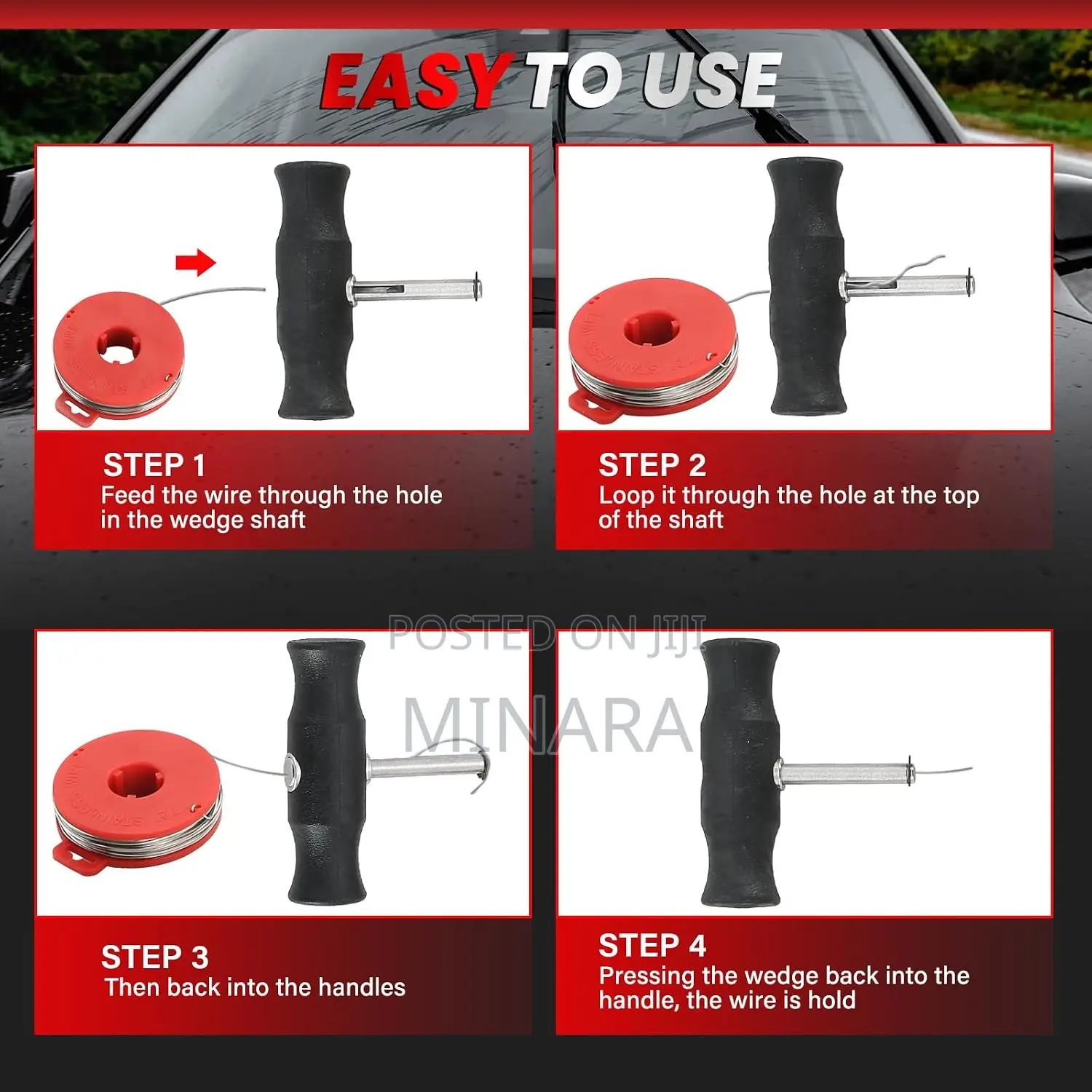 7Pcs,Windshield Removal Tool Kit, Car Windscreen Disassembly Set