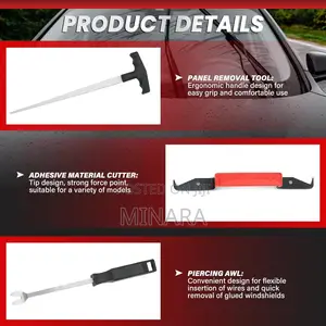 7Pcs,Windshield Removal Tool Kit, Car Windscreen Disassembly Set