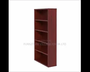 Bookshelf; 5 Shelves Open Sturdy Wooden Bookshelf