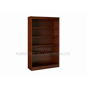 Bookshelf; 5 Shelves Open Sturdy Wooden Bookshelf
