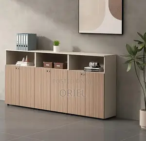 Office Credenza : 6-Door Credenza for Office Documents Files
