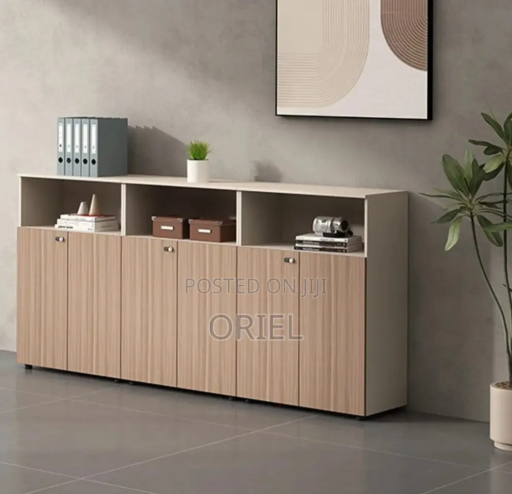 Office Credenza : 6-Door Credenza for Office Documents Files