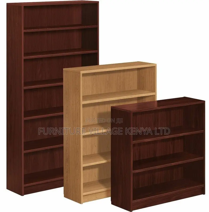 Bookshelf; 5 Shelves Open Sturdy Wooden Bookshelf