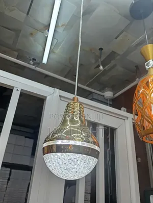 Gold Finish Iron Long LED Mini Chandeliers Pendant Lights