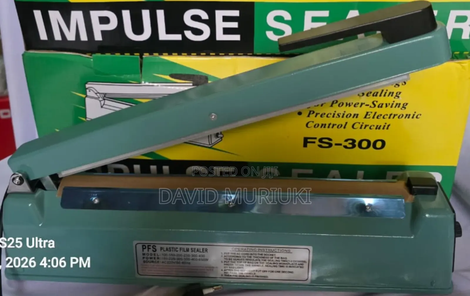 Impulse Sealer Metallic 300mm