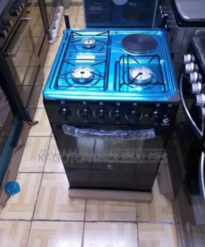 Colour Black Euroken 3+1 Standing Cooker