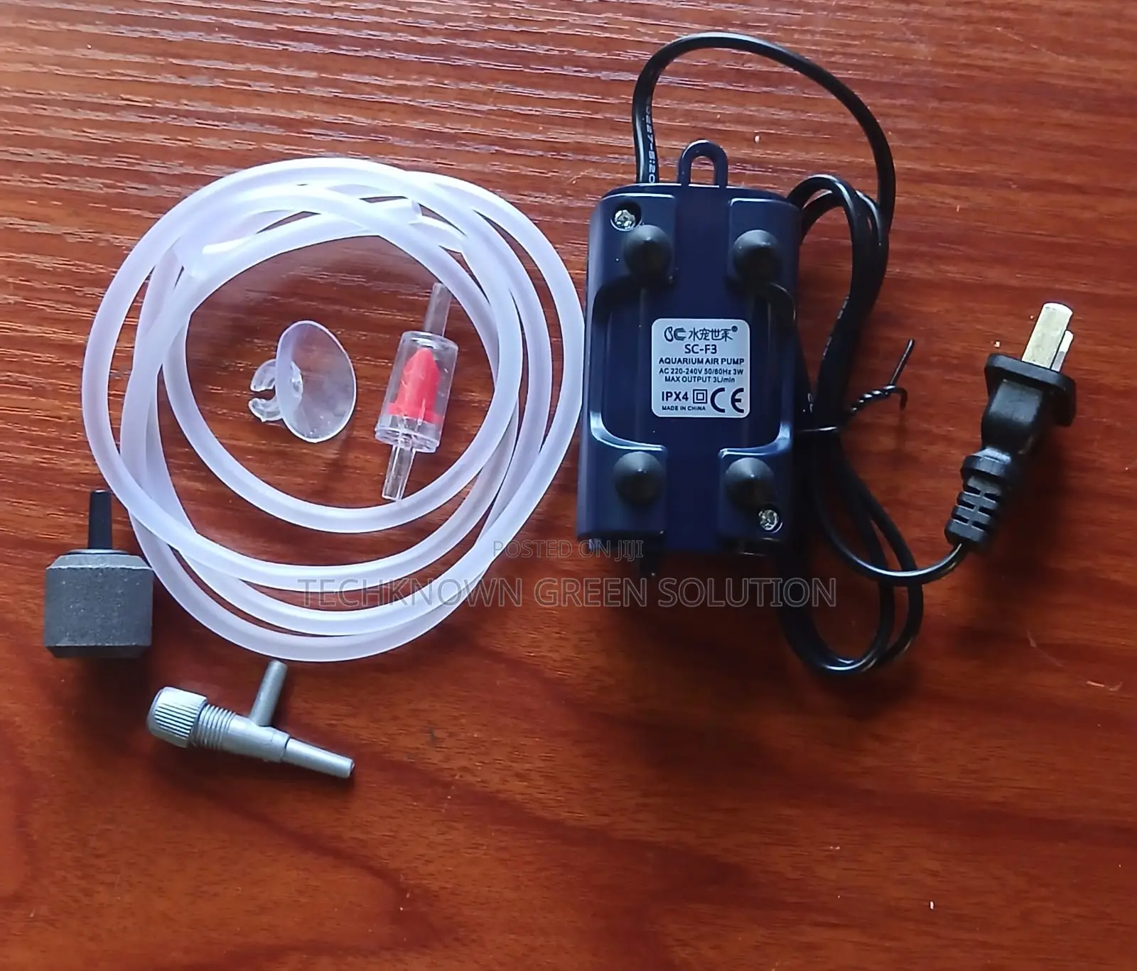 SC-F3 Silent Aquarium Air Pump Complete Kit – Oxygen Pump